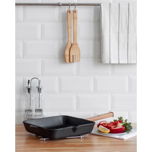 Чугунная сковорода гриль 280х280х50 см Brizoll