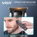 Триммер VGR V-880T BLACK – зовнішній роторний мотор, MIM-леза та док-станція для ідеального контуру