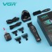 Триммер VGR V-880T BLACK – зовнішній роторний мотор, MIM-леза та док-станція для ідеального контуру