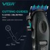 Машинка для стрижки VGR V-887C BLACK – 9000 об/хв, LED-дисплей, 6 насадок, до 250 хв роботи