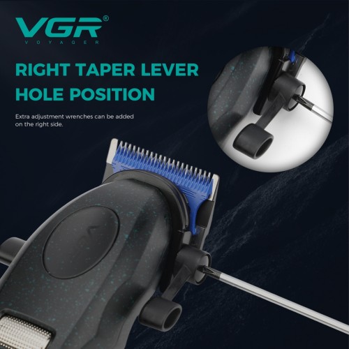 Машинка для стрижки VGR V-887C BLACK – 9000 об/хв, LED-дисплей, 6 насадок, до 250 хв роботи Машинка для стрижки VGR V-887C BLACK – 9000 об/хв, LED-дисплей, 6 насадок, до 250 хв роботи