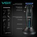 Машинка для стрижки VGR V-887C BLACK – 9000 об/хв, LED-дисплей, 6 насадок, до 250 хв роботи