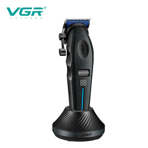 Машинка для стрижки VGR V-887C BLACK – 9000 об/хв, LED-дисплей, 6 насадок, до 250 хв роботи Машинка для стрижки VGR V-887C BLACK – 9000 об/хв, LED-дисплей, 6 насадок, до 250 хв роботи