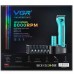 Машинка для стрижки VGR V-160 BLACK – 8000 об/хв, подвійний акумулятор, 6 насадок, до 440 хв роботи