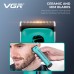 Машинка для стрижки VGR V-160 BLACK – 8000 об/хв, подвійний акумулятор, 6 насадок, до 440 хв роботи