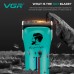 Машинка для стрижки VGR V-160 BLACK – 8000 об/хв, подвійний акумулятор, 6 насадок, до 440 хв роботи