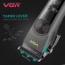 	Машинка для стрижки VGR V-199 BLACK – LED-дисплей, 5 режимів швидкості, 6 насадок, до 180 хв роботи