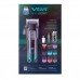 Машинка для стрижки VGR V-013 BLUE – 6500 об/хв, LED-дисплей, 8 насадок, до 60 хв роботим