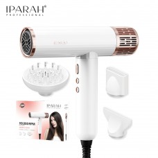 Професійний фен для волосся IPARAH P-385W WHITE з BLDC-мотором, іонізацією та насадками