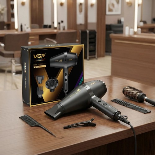 Професійний фен для волосся VGR V-409 (2400W) з BLDC-мотором та іонізацією