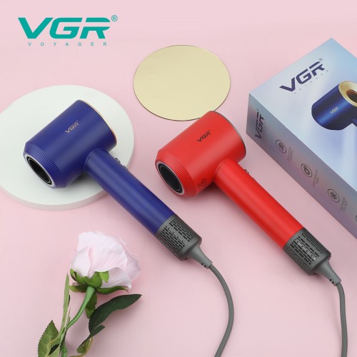 Професійний високошвидкісний фен для волосся VGR V-445 BLUE з BLDC-мотором