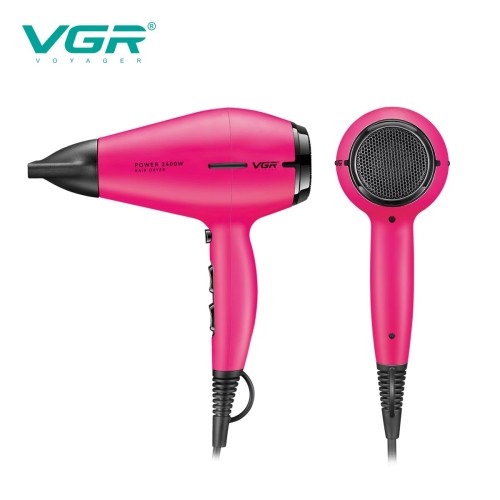 Професійний фен для волосся VGR V-457 PINK з AC-мотором (2400 Вт)