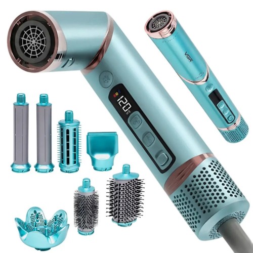 Фен-стайлер VGR 7 в 1 V-477 GREEN Professional