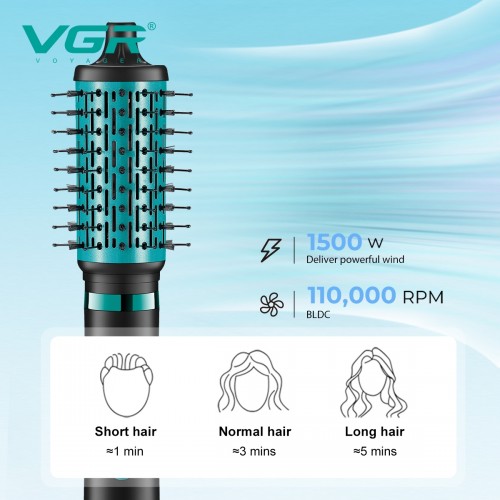 Фен-стайлер VGR 5 в 1 V-475 BLACK Professional