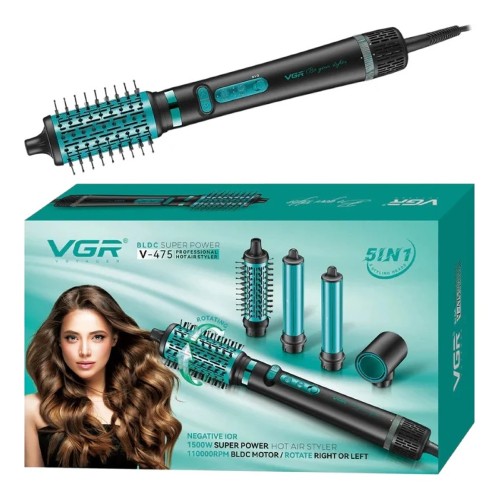 Фен-стайлер VGR 5 в 1 V-475 BLACK Professional