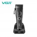Машинка для стрижки (clipper) VGR V-880C Чорна, 11 насадок, док-станція