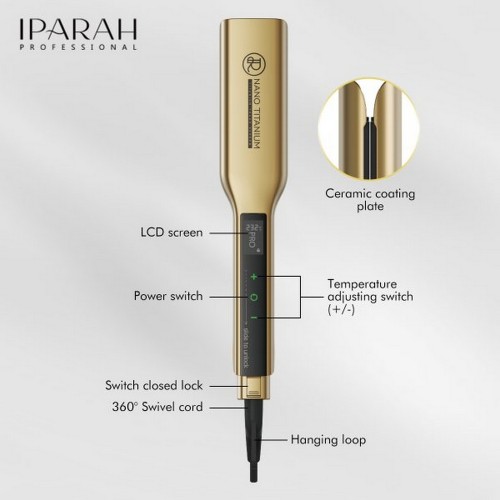 Выпрямитель для волос IPARAH P-128B GREY